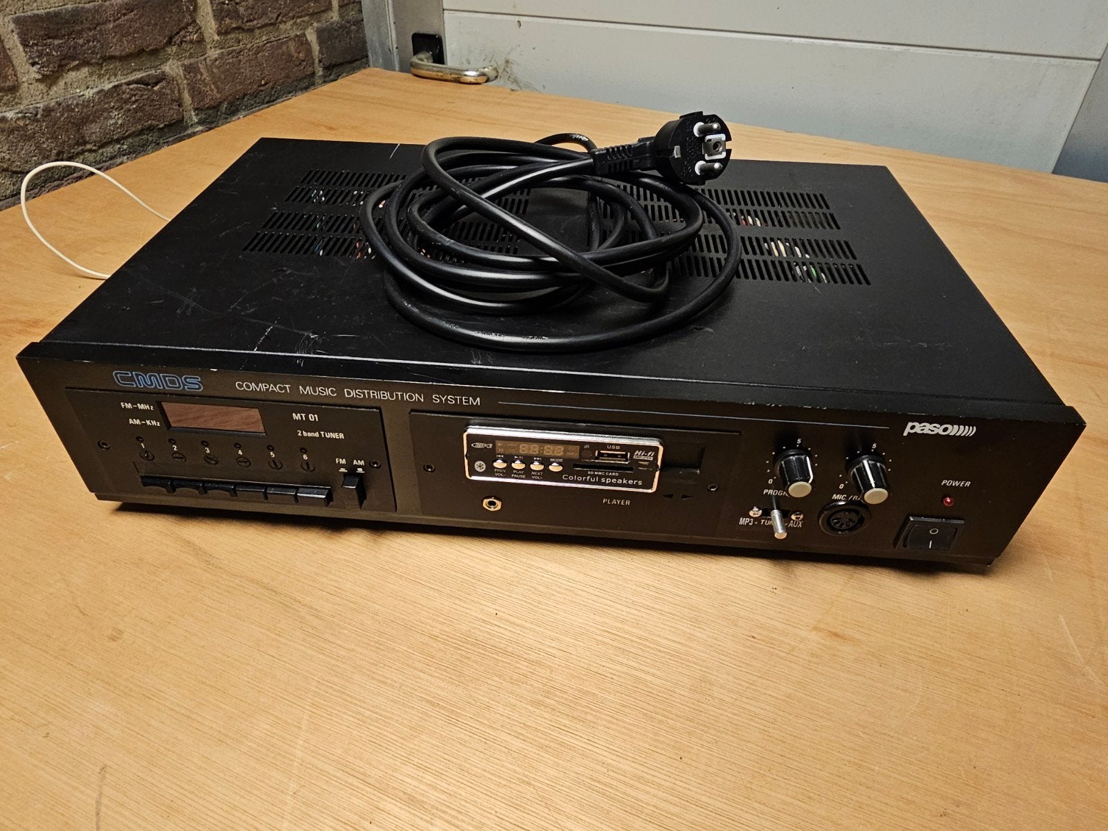 PASO CMDS-PA131 professionele PA versterker 30W – 70/100V, Ophalen of Verzenden, Overige merken
