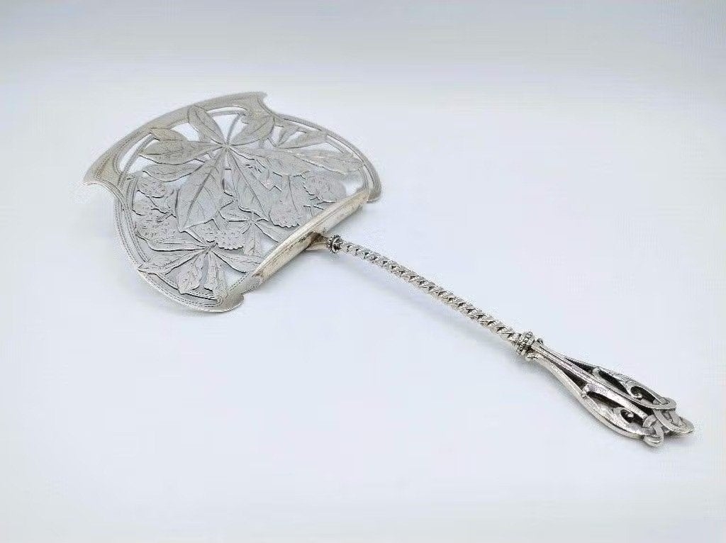 Zilveren aspergeschep, Fa. J.M. van Kempen Voorschoten, 1905