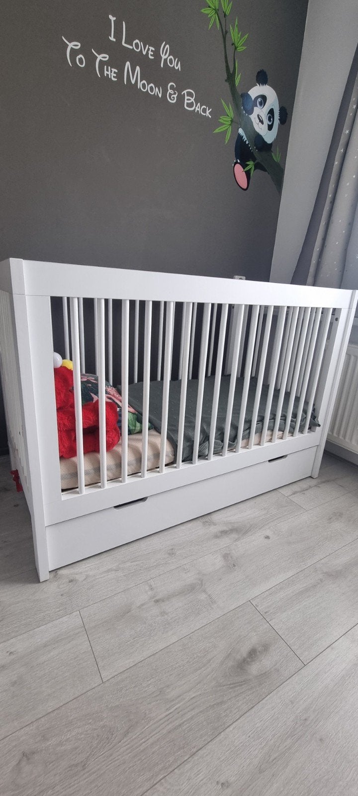 Baby ledikant & bed in 1! Incl. lade & verschoontafel, Ophalen, Gebruikt, Ledikant