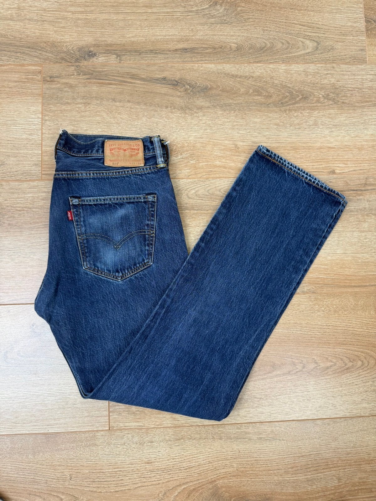Levis 501 Spijkerbroek Blauw W33/L34, Verzenden, Zo goed als nieuw, Blauw, W33 - W34 (confectie 48/50)