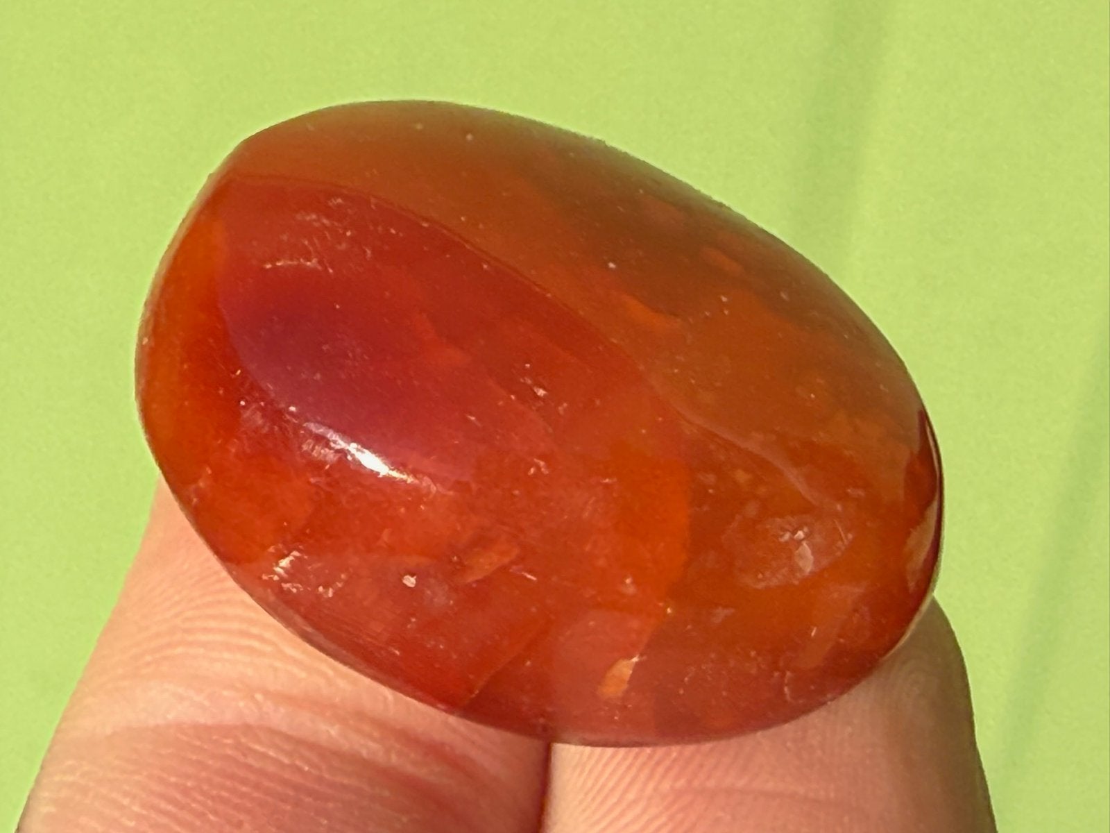 Carneool edelsteen broekzaksteen kornalijn mineralen A, Ophalen of Verzenden, Mineraal
