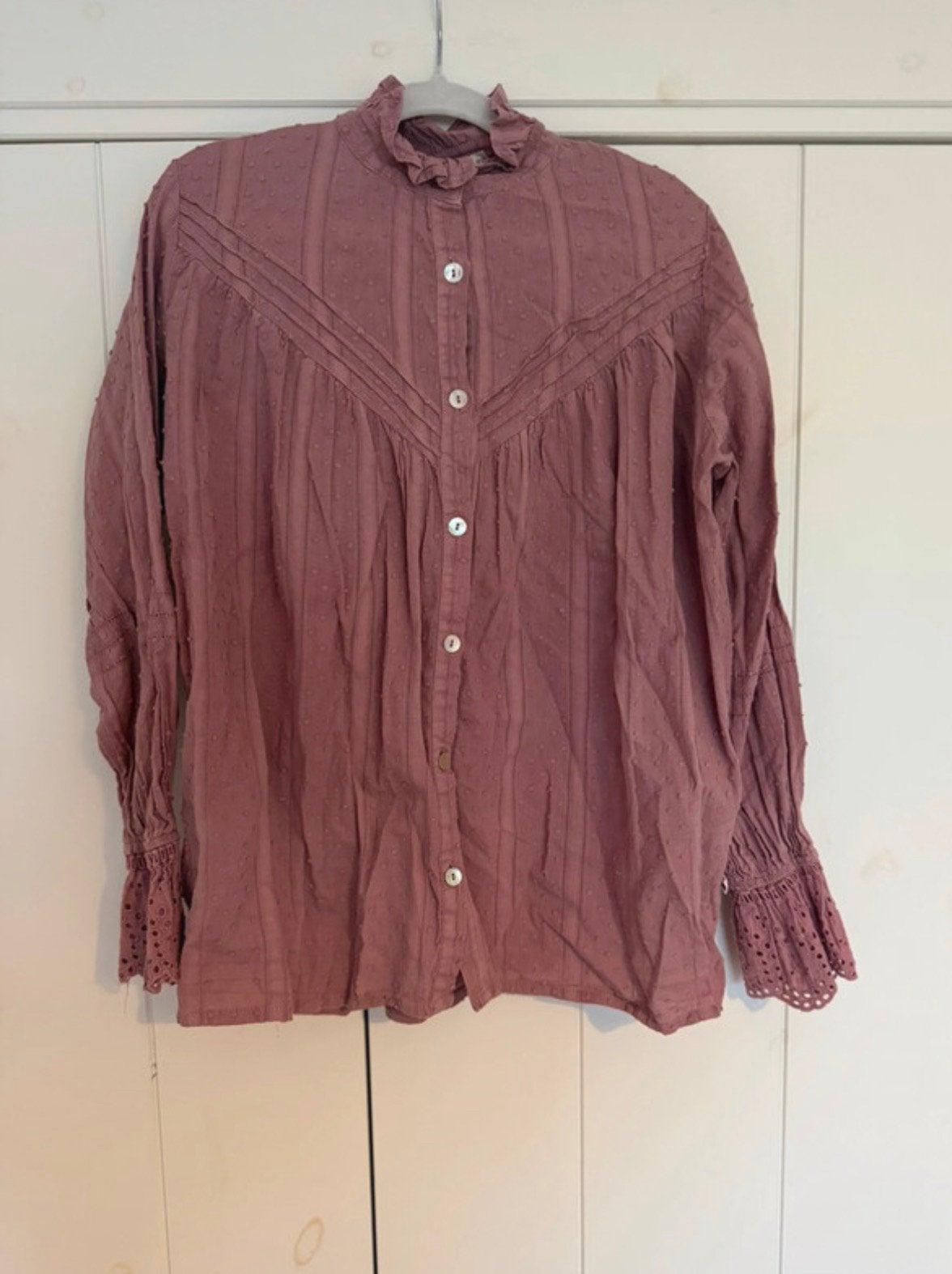 Ammehoela blouse 10-12Y, Ophalen of Verzenden, Zo goed als nieuw, Meisje, Overhemd of Blouse