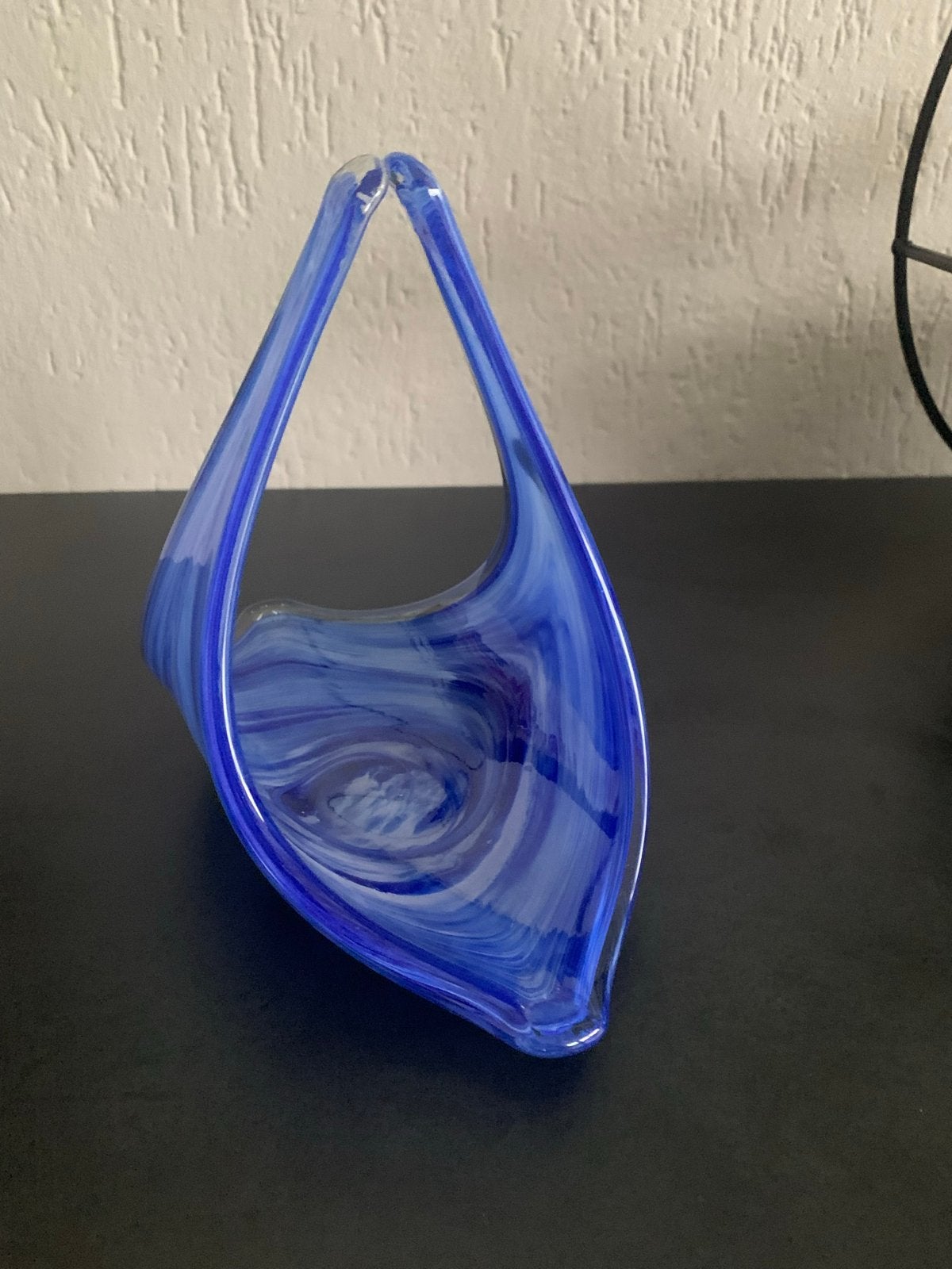 Mooi Italiaans glazen schaaltje, 25 cm, Murano stijl, Ophalen of Verzenden