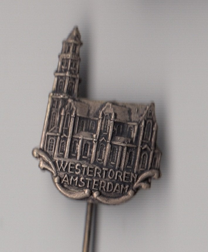 Amsterdam Westertoren speldje, Gebruikt, Niet vindbaar, Niet vindbaar, Speldje of Pin