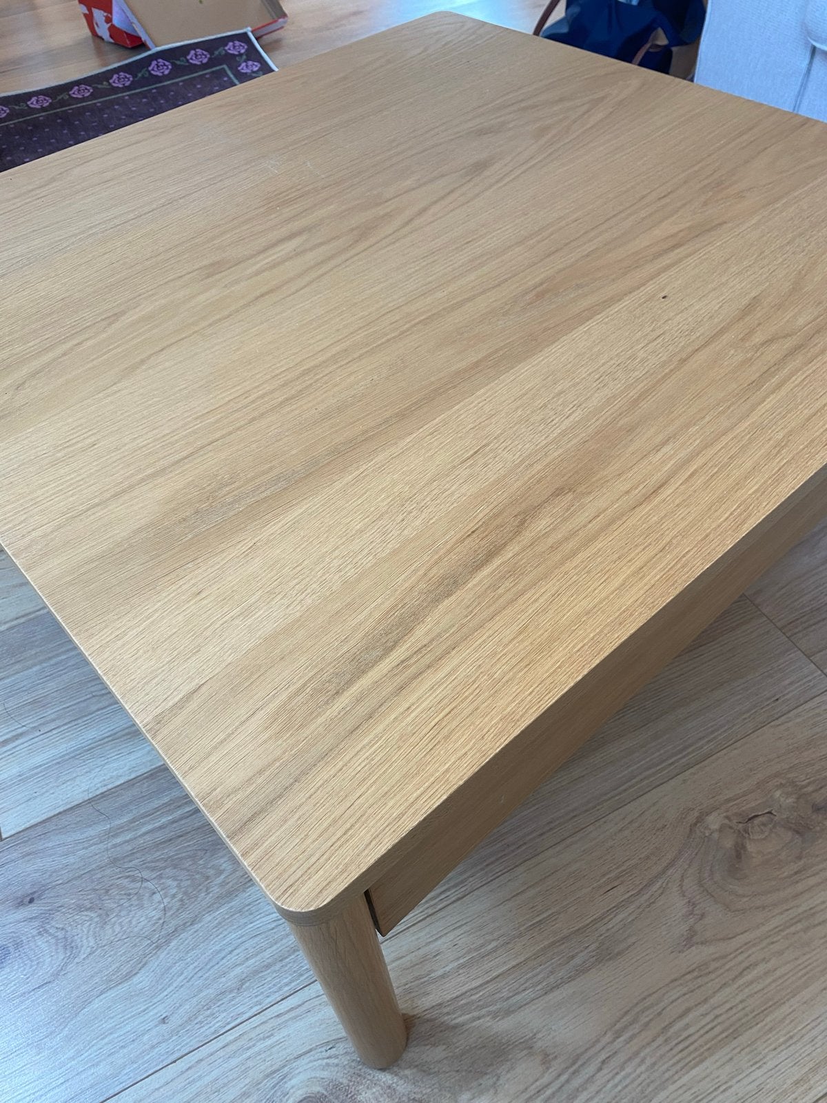 IKEA TONSTAD coffee table Oak veneer, Huis en Inrichting, Ophalen, 50 tot 100 cm, Zo goed als nieuw, 5 – 50
