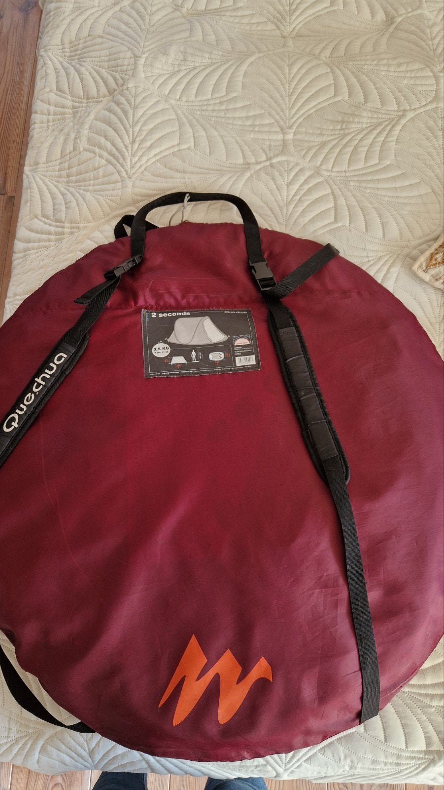 Quechua 2 Seconds Pop-up Tent - Snel op te zetten, Ophalen of Verzenden, Zo goed als nieuw, Tot en met 2