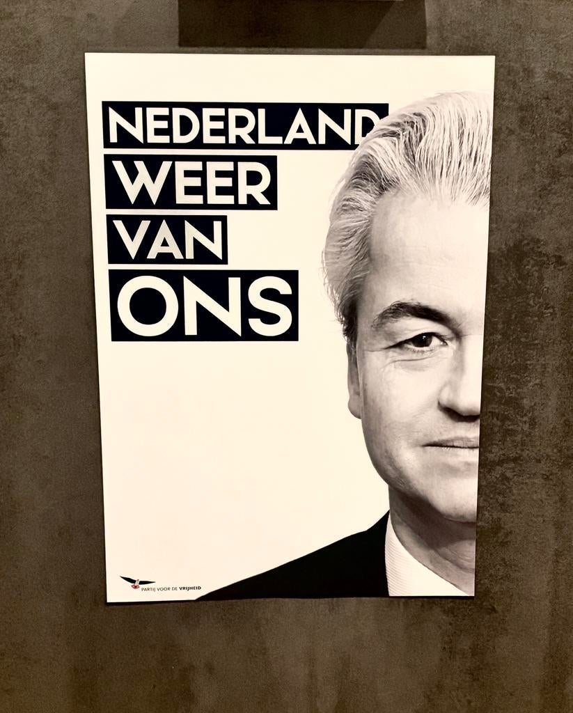 Poster wilders, Ophalen of Verzenden, Zo goed als nieuw, Politiek