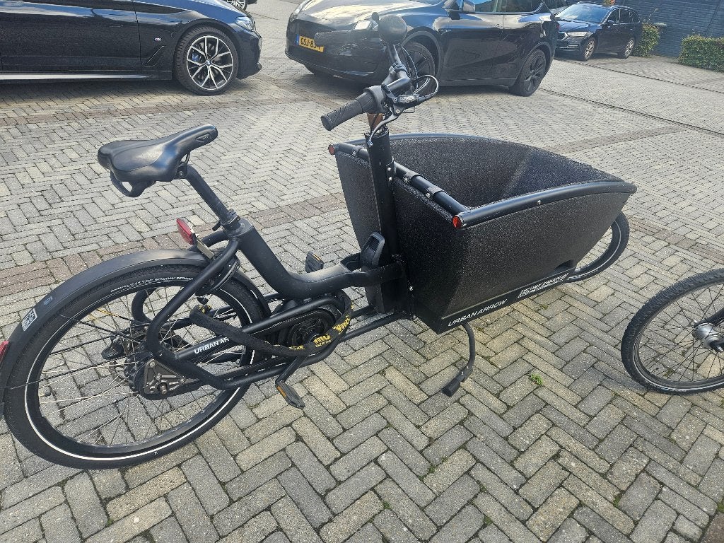 Urban Arrow Bakfiets, 3 kinderen, Elektrisch, Zo goed als nieuw, Schijfrem