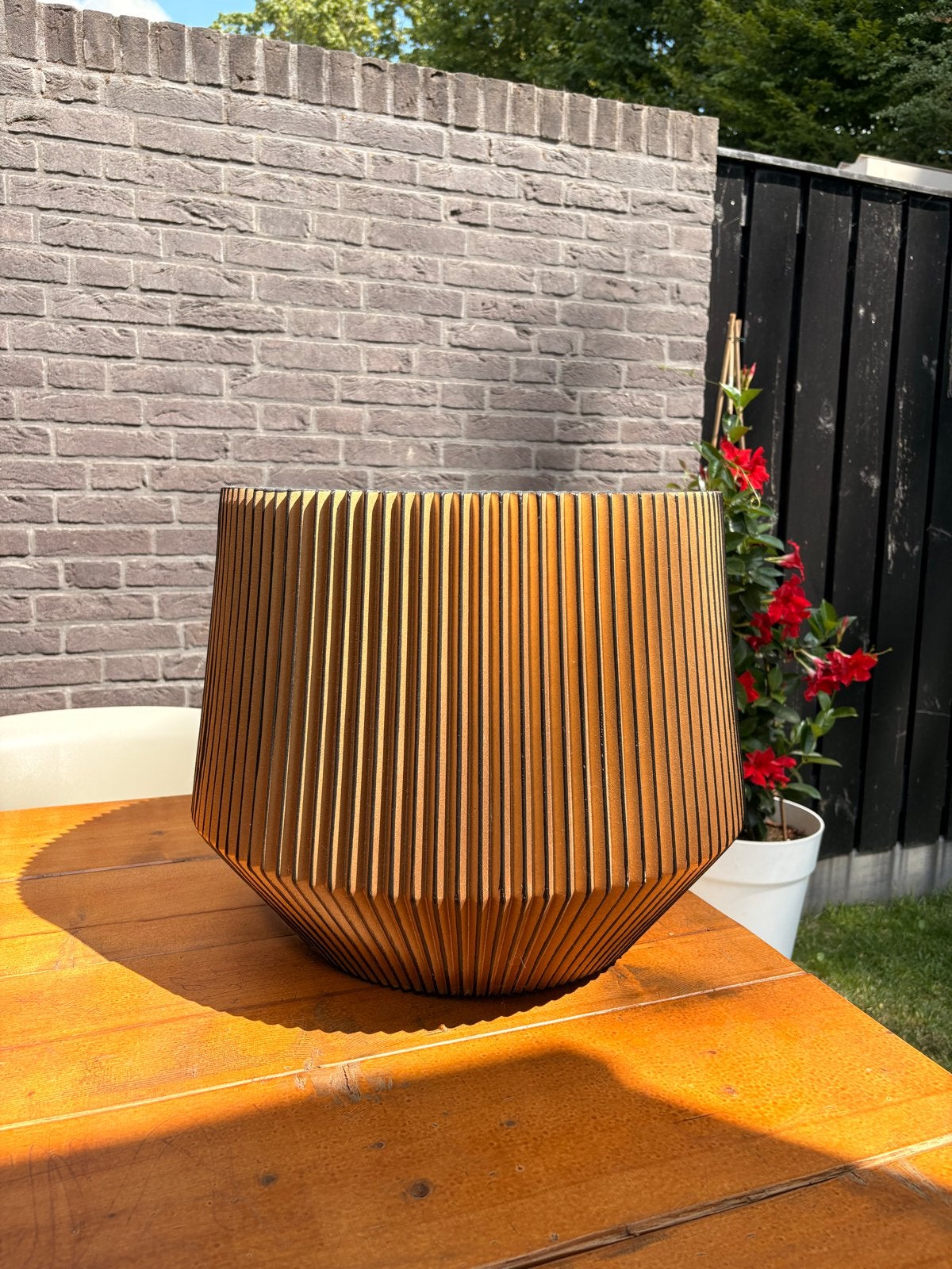 Moderne Intratuin bloempot voor binnen., Overige materialen, Rond, Binnen, Zo goed als nieuw