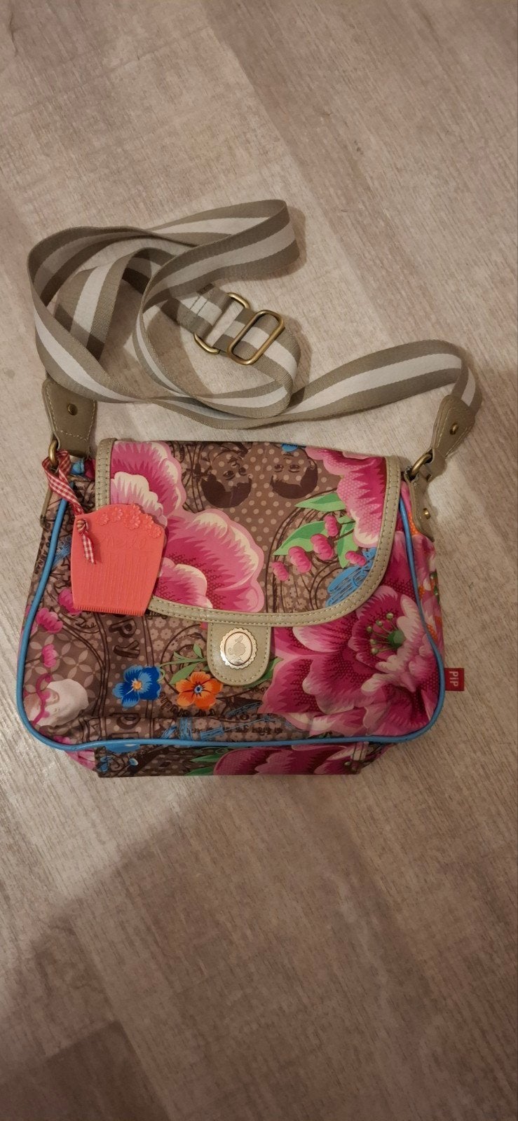 Pip Studio tasje met bloemenprint, Ophalen, Gebruikt, Roze, Schoudertasje