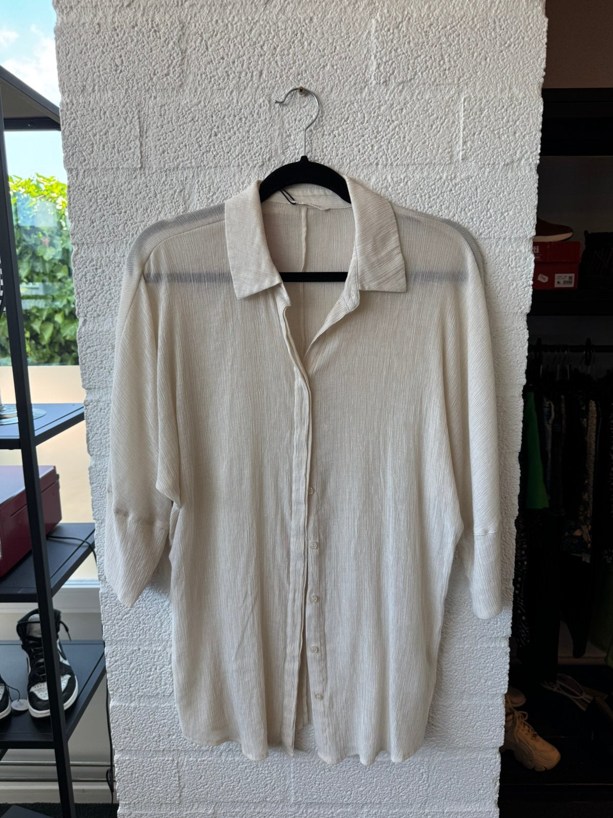 Yaya women blouse maat 40 creme, Ophalen of Verzenden, Zo goed als nieuw, Maat 38/40 (M), Beige