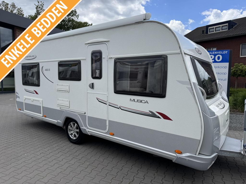 LMC Münsterland musica 490 e / enkele bedden / volo, Caravans en Kamperen, Caravans, Rondzit, Bedrijf, 4 tot 5 meter, LMC en Münsterland