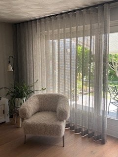 Gordijnen 2 stuks (wave plooi), Huis en Inrichting, Ophalen, Zo goed als nieuw