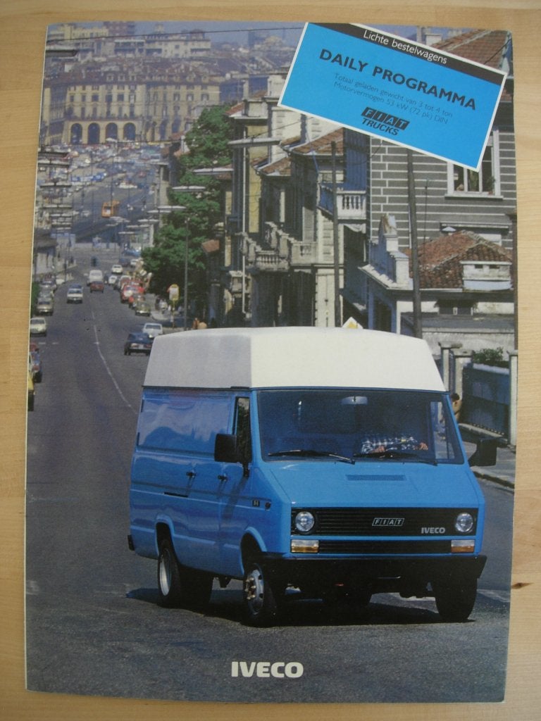 Fiat Iveco Daily Brochure 1982, Iveco, Ophalen of Verzenden, Zo goed als nieuw, Overige merken