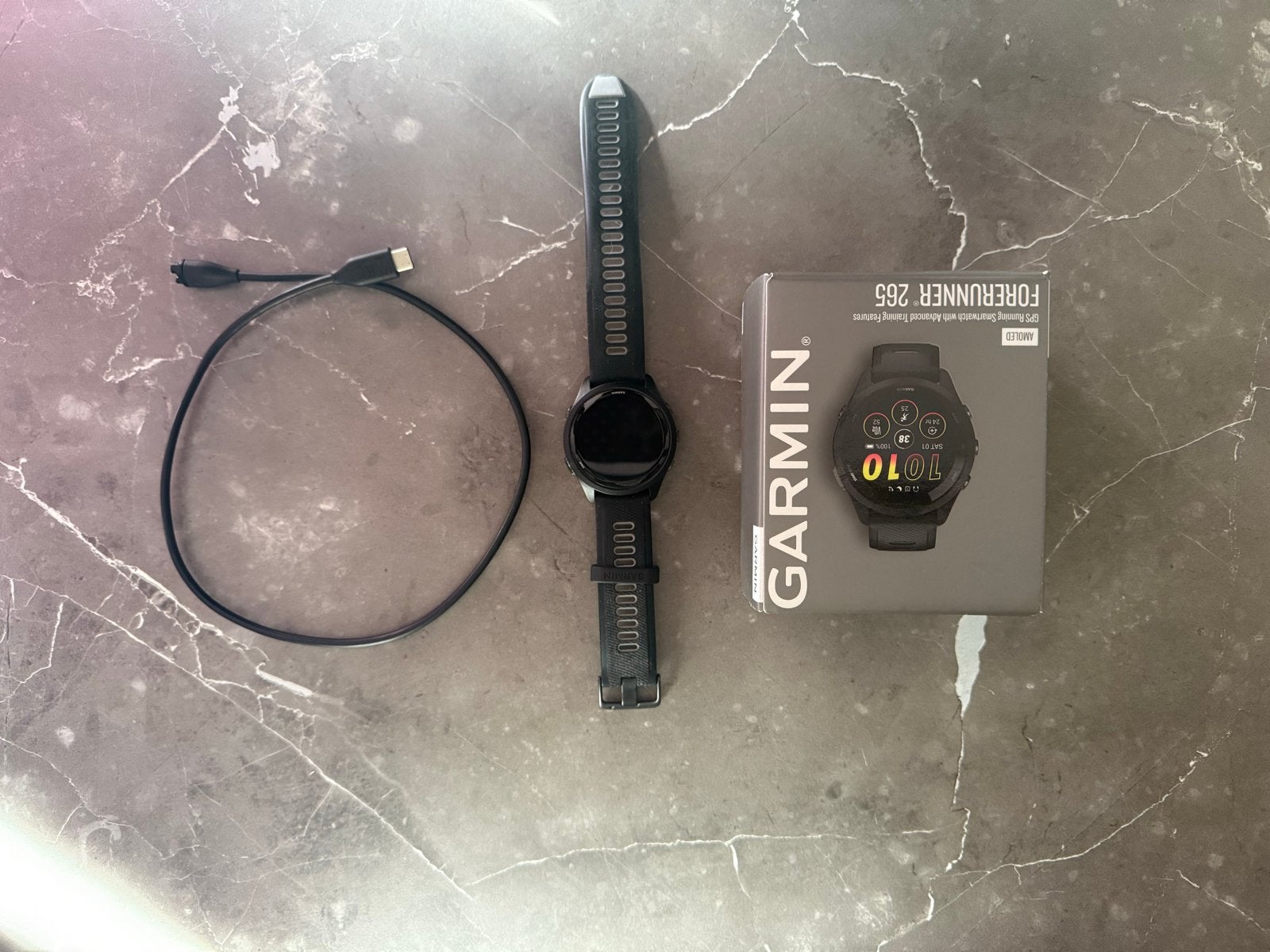 Garmin Forerunner 265, Ophalen of Verzenden, GPS, Zo goed als nieuw, Zwart