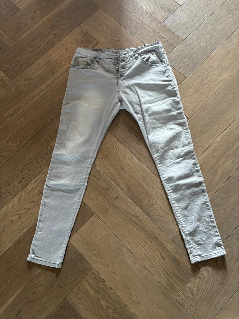 Place du Jour Denim Jeans - Maat 42, Ophalen of Verzenden, Zo goed als nieuw, Grijs, W33 - W36 (confectie 42/44)