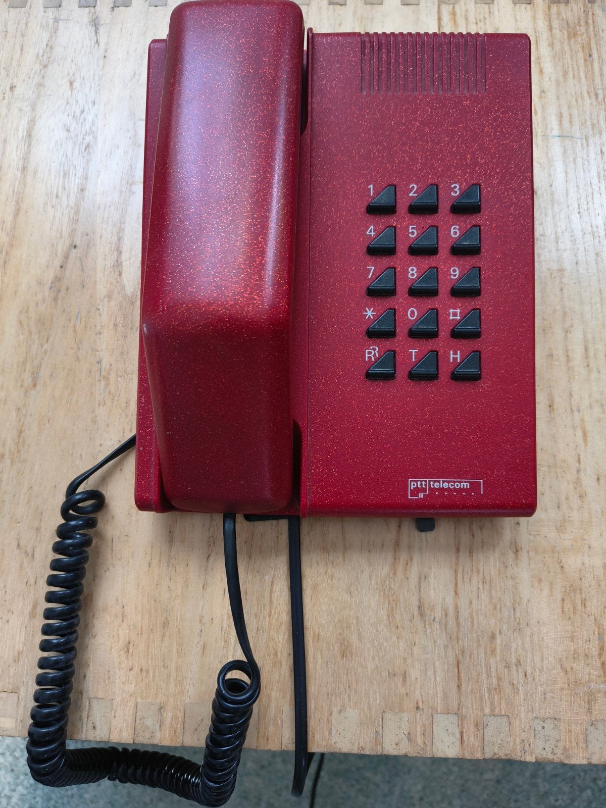 Vintage PTT Telecom Telefoon Utrecht Rood, Ophalen of Verzenden, Gebruikt