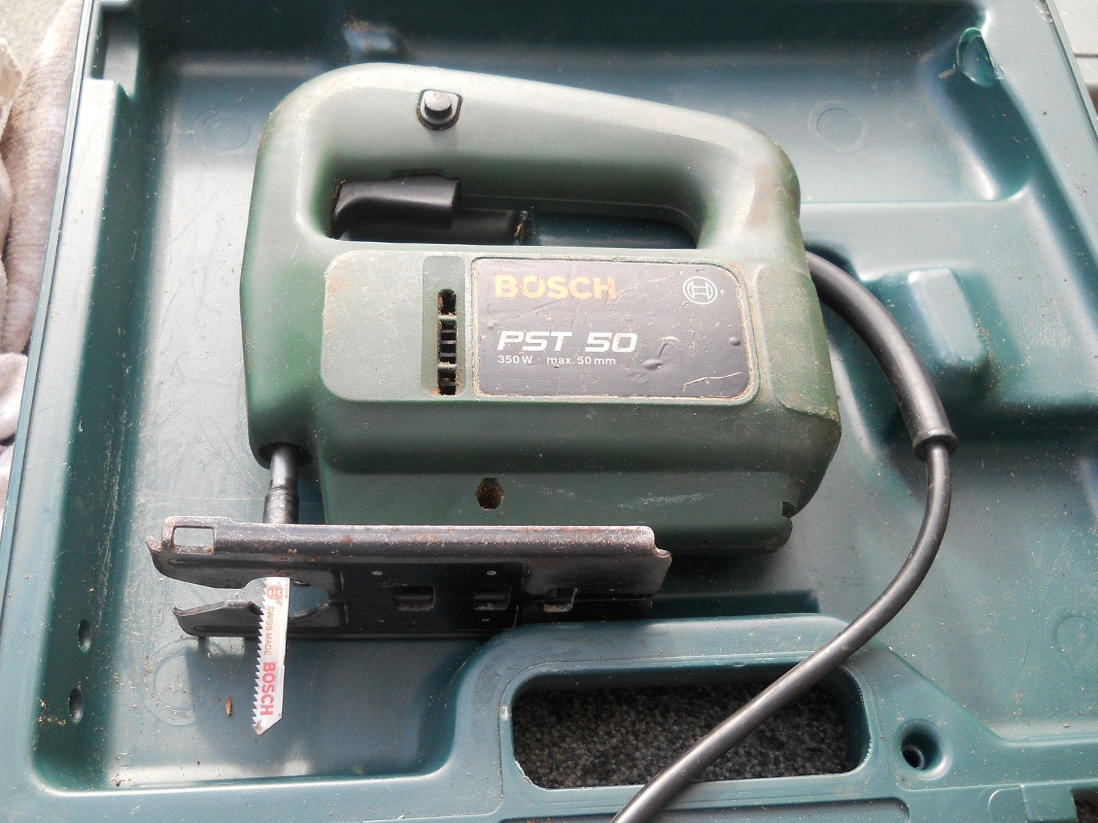 Bosch PST 50 Decoupeerzaag - Gebruikt maar functioneel, Gebruikt, Decoupeerzaag, Ophalen of Verzenden, 30 tot 70 mm