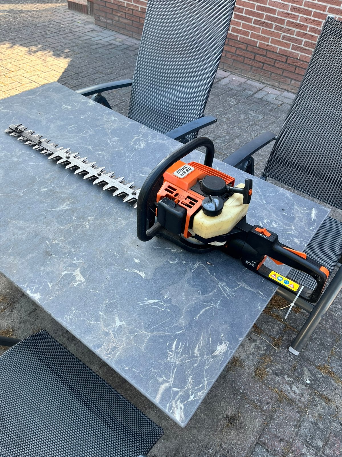 Nette Stihl HS80 heggenschaar 65 cm mes, Ophalen of Verzenden, Gebruikt, Benzine
