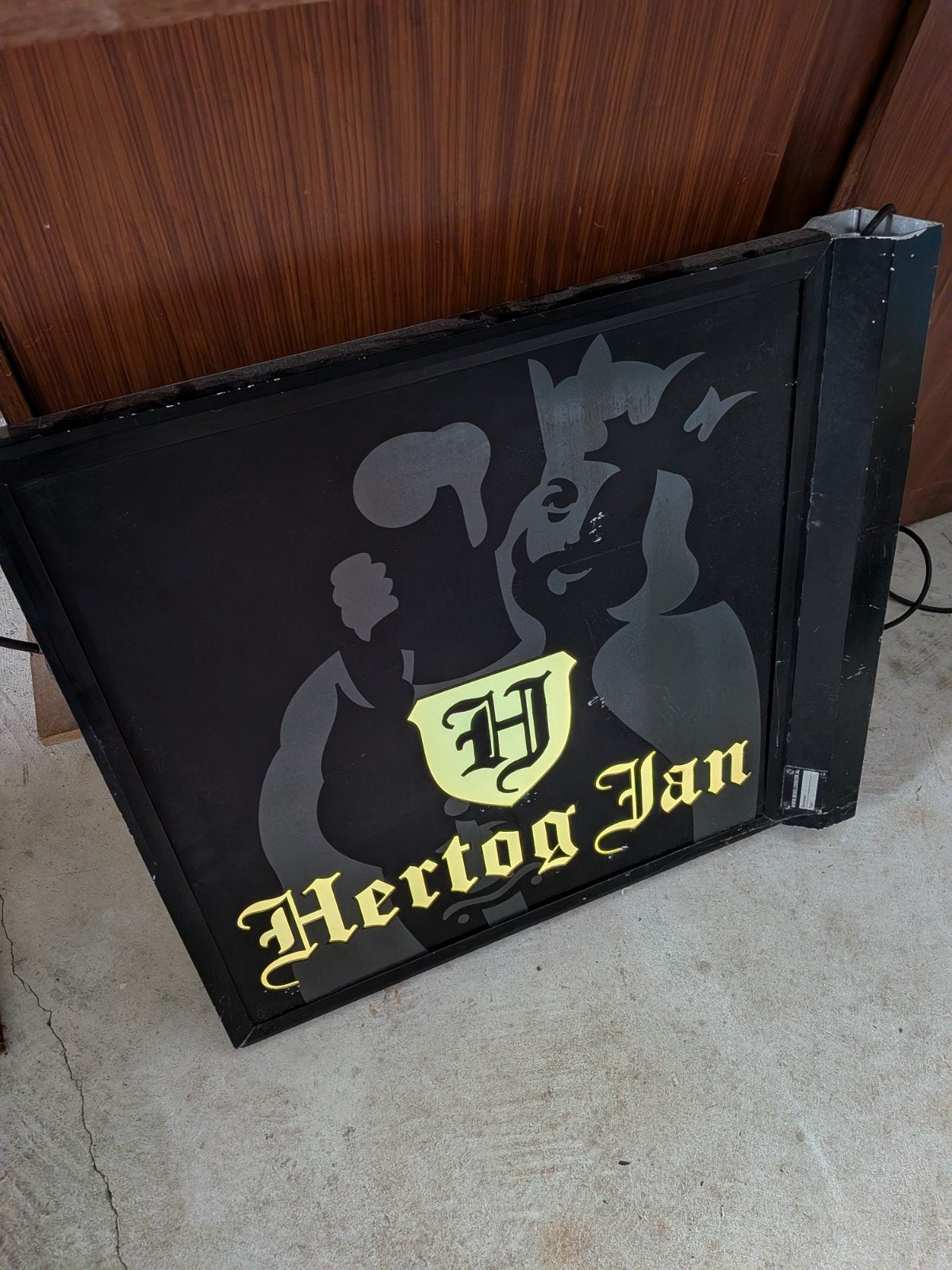 Hertog Jan verlichting, Verzamelen, Ophalen, Zo goed als nieuw, Reclamebord, Plaat of Schild, Hertog Jan