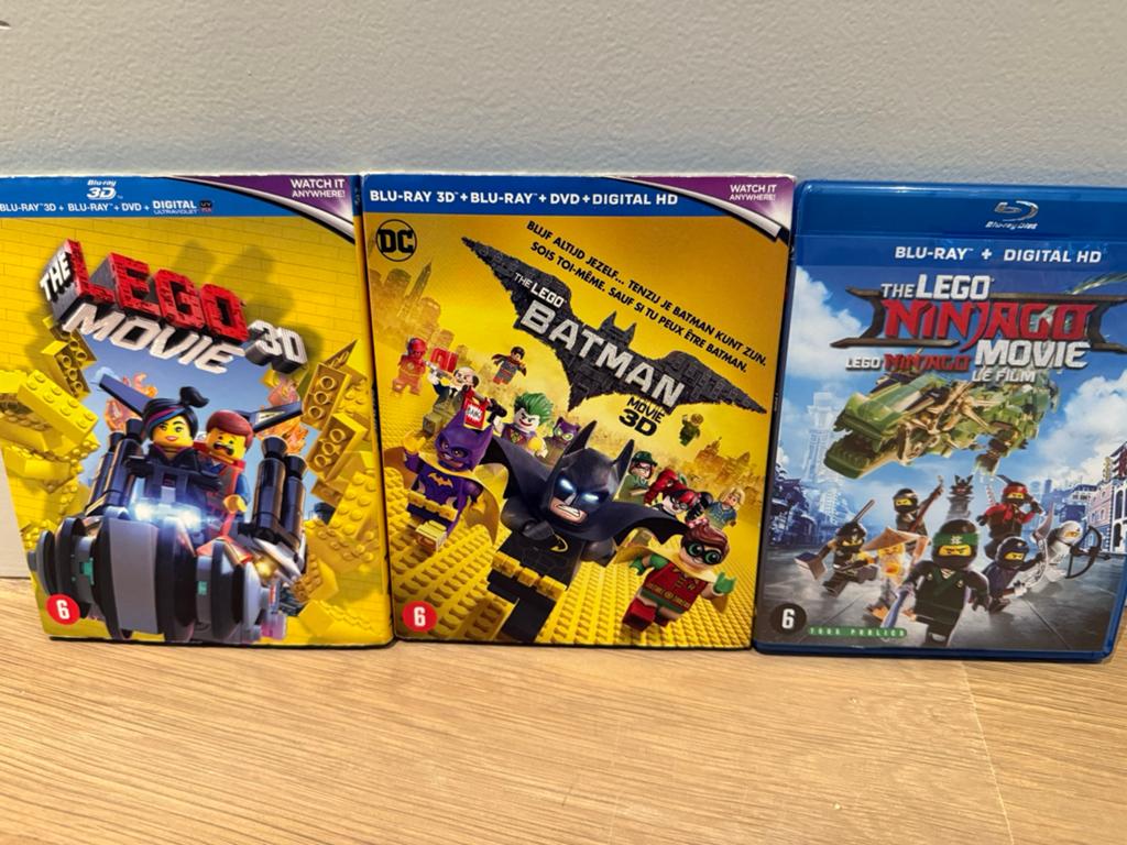 LEGO Movie - LEGO Batman Movie - LEGO Ninjago Movie, Cd's en Dvd's, Ophalen of Verzenden, Zo goed als nieuw, Tekenfilms en Animatie