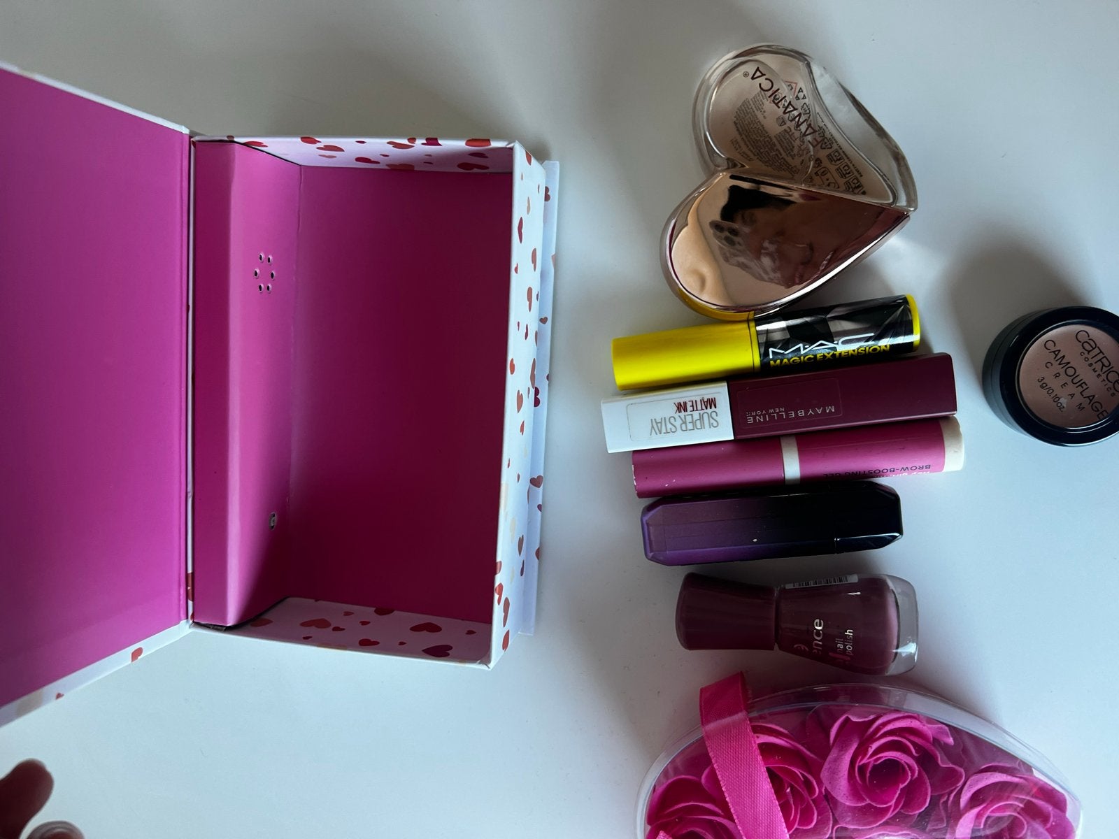 Gellak, nagellamp en cosmetica set, Gebruikt, Ophalen of Verzenden, Handen en Nagels, Make-up