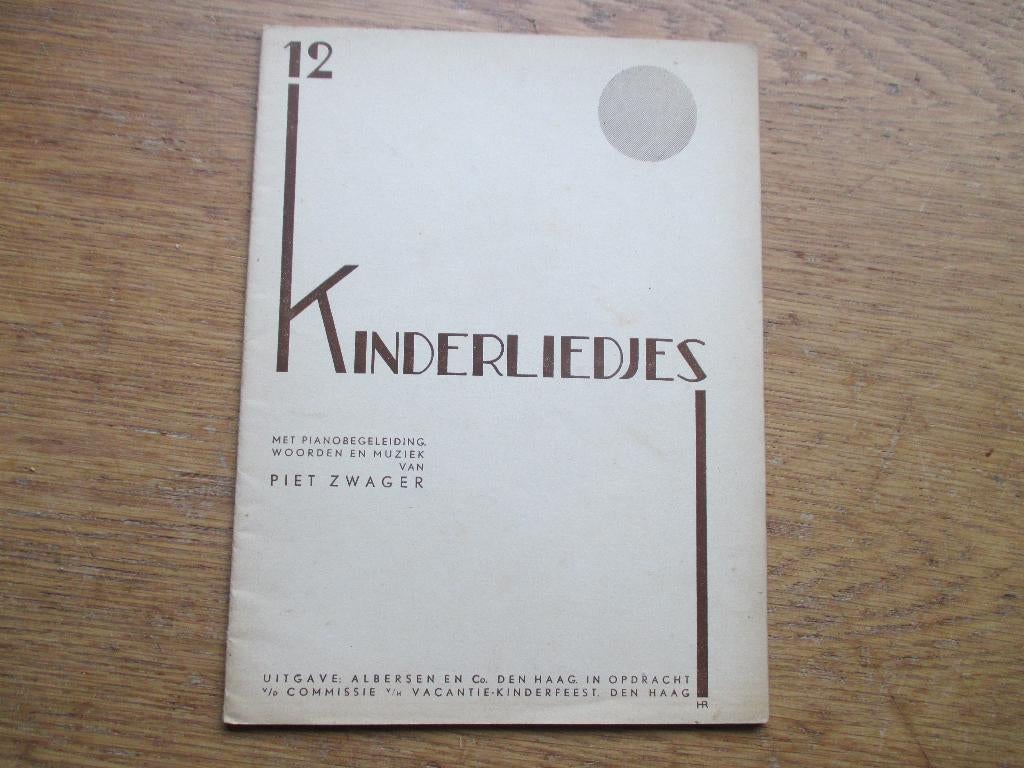 12 KINDERLIEDJES -PIET ZWAGER, Zang, Gebruikt, Ophalen of Verzenden, Artiest of Componist