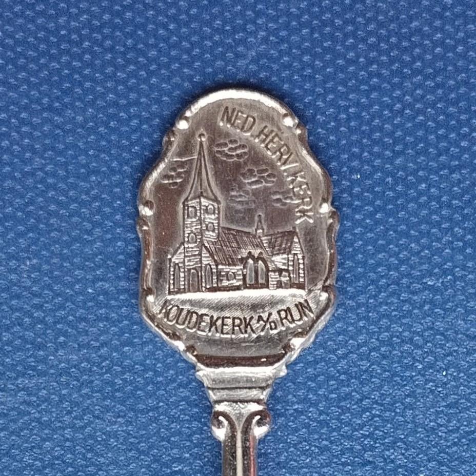verzilverd lepeltje NH Kerk, Koudekerk aan den Rijn, Antiek en Kunst, Ophalen of Verzenden