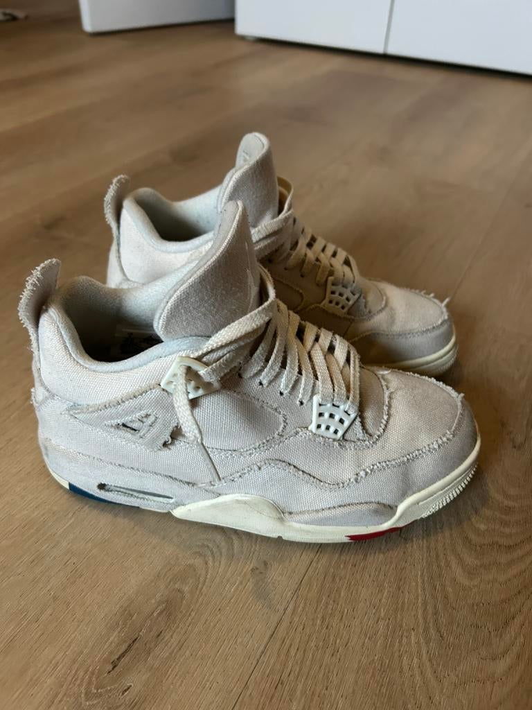 Air Jordan 4 Retro Blank Canvas, Kleding | Heren, Schoenen, Overige kleuren, Ophalen of Verzenden, Sneakers of Gympen, Gedragen