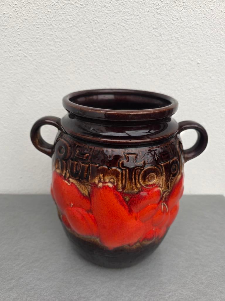 Vintage West Germany rumtopf met handvatten, Antiek en Kunst, Antiek | Keramiek en Aardewerk, Ophalen of Verzenden