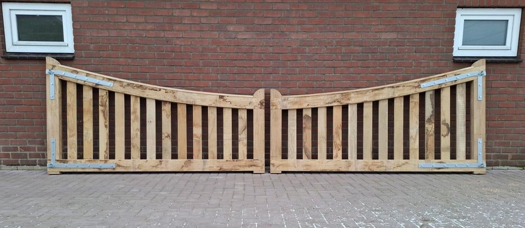 Boog poorten, toegangspoorten eiken en douglas hout, Tuin en Terras, Tuinpoorten, Ophalen, 100 tot 150 cm, Nieuw, Hout