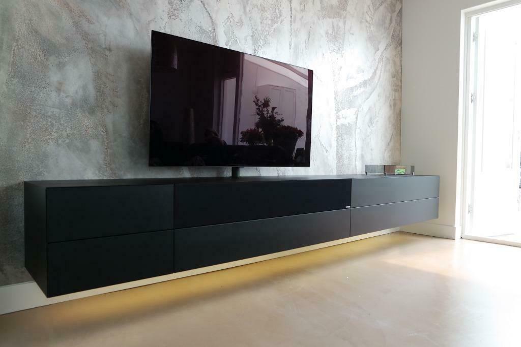Hangende soundbar kast met bio-ethanolhaard  Artyx (29), Overige materialen, Nieuw, Ophalen of Verzenden, 200 cm of meer