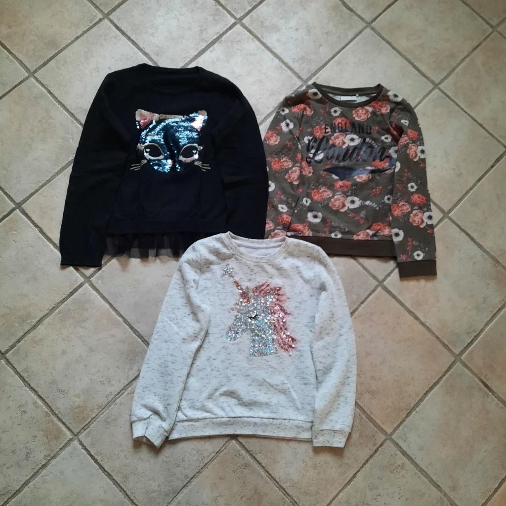 Truien 134/140, Kinderen en Baby's, Kinderkleding | Maat 134, Ophalen of Verzenden, Zo goed als nieuw, Meisje, Trui of Vest