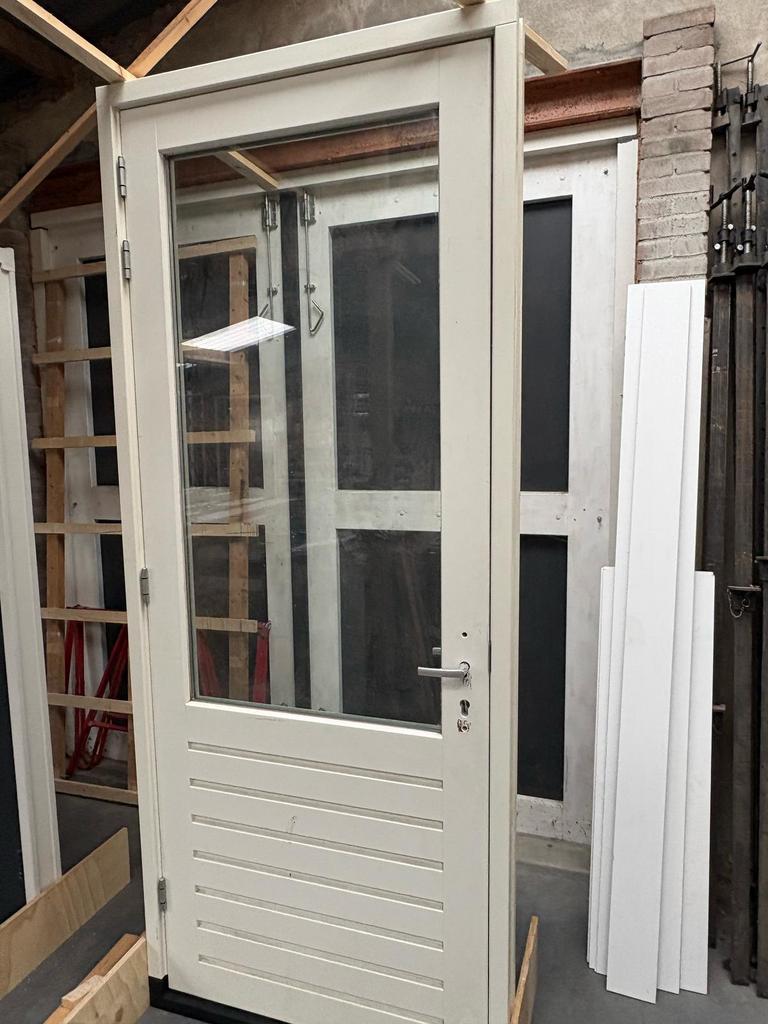 Nieuwe deur incl kozijn 203.5 x 250,5, Verzenden, Nieuw, Hout