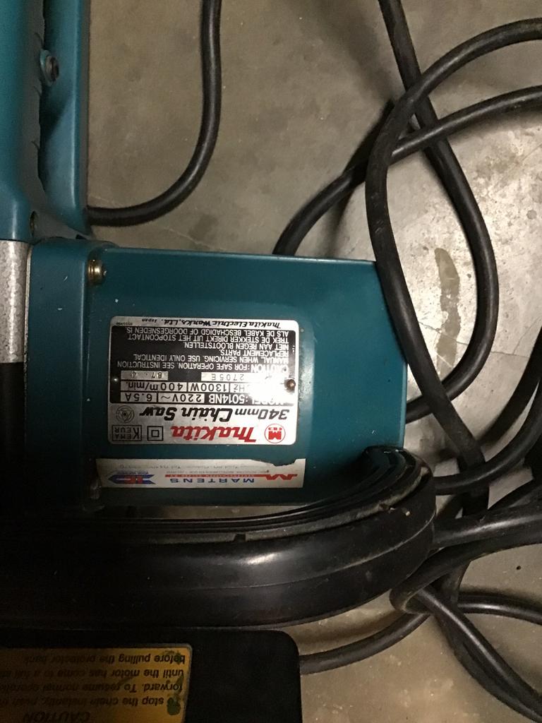 Makita motorzaag elektrisch, Ophalen of Verzenden