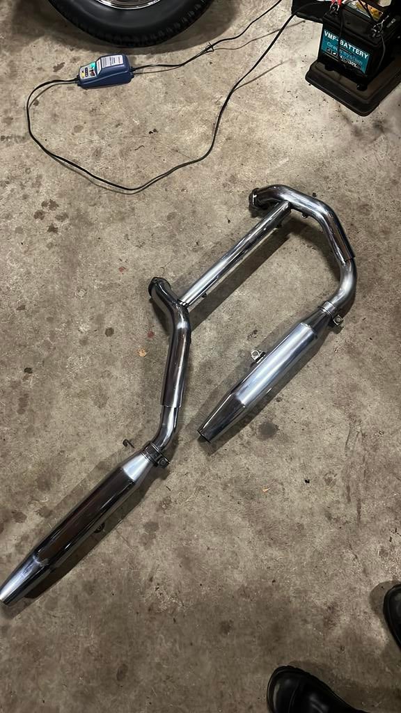 Harley Davidson Sportster uitlaat XLH 883 Hugger, Motoren, Ophalen of Verzenden