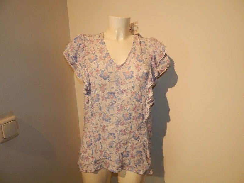 Dante 6 schattige top ruffels pastel tinten Nieuw mt 4/42