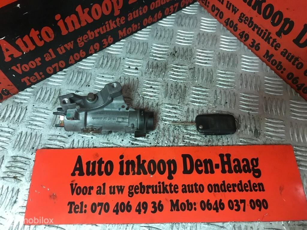 VW Polo Seat Audi ('05-'09) Contactslot + Klapsleutel, Auto-onderdelen, Klein materiaal, Volkswagen, Gebruikt, Ophalen of Verzenden
