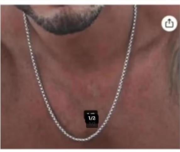ketting., Sieraden, Tassen en Uiterlijk, Ophalen of Verzenden, Nieuw, Zilver, Overige materialen