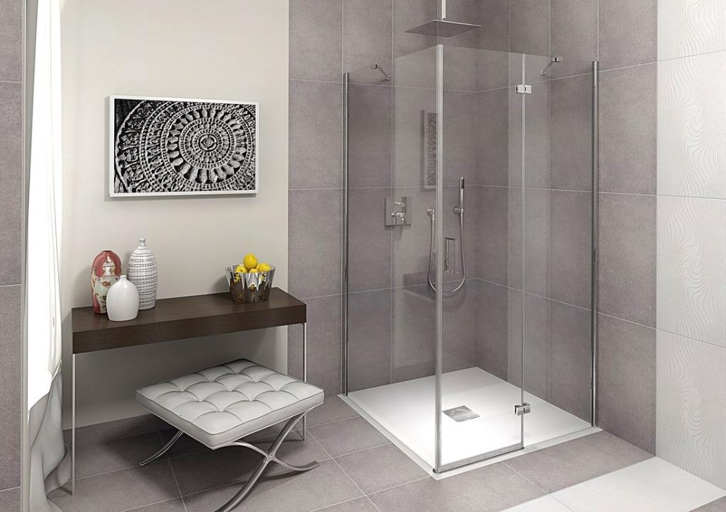 Zaagbare Douchebak 100x90x3 Mineraalmarmer Wit Composiet, Ophalen, Nieuw, Douche, Polysan