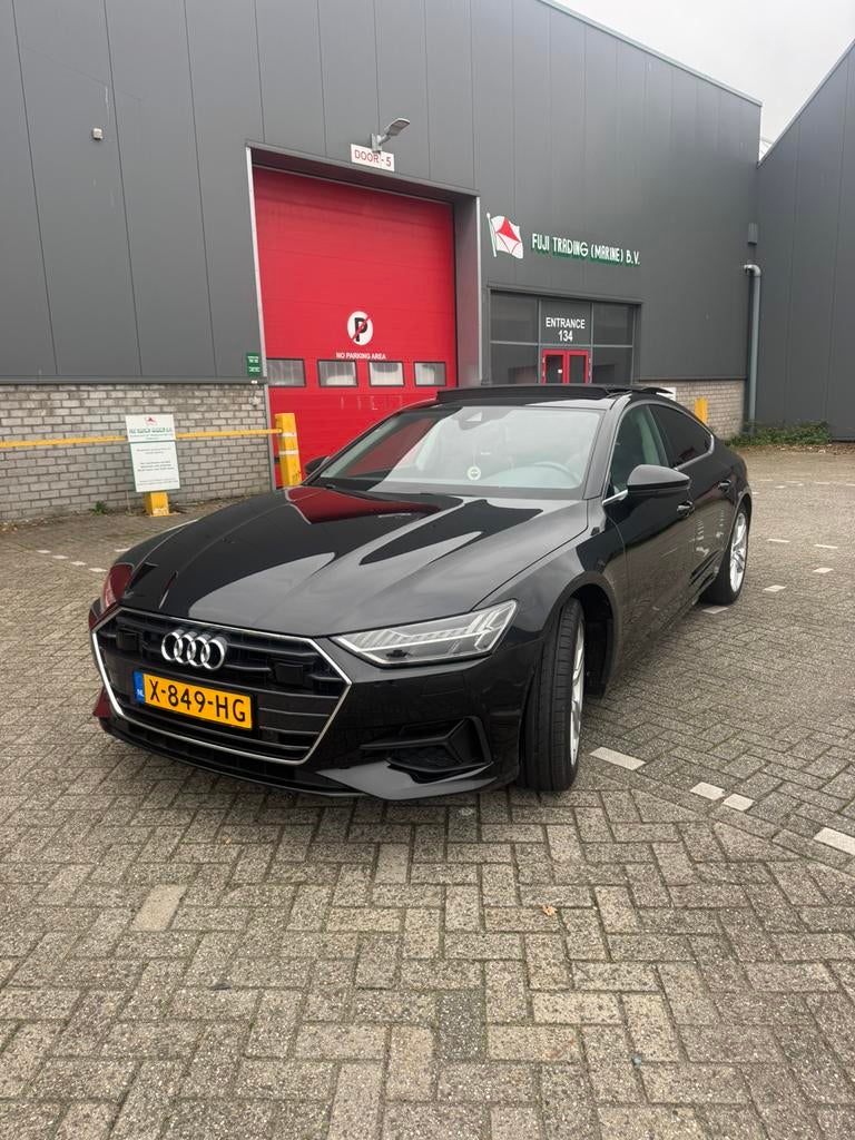 Audi A7 45 Tfsi 2019 Zwart, Auto's, 1670 kg, 4 cilinders, Zwart, 245 pk