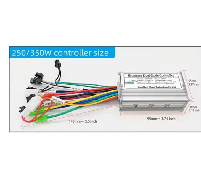 E-bike controller 24/36/48V + S866 LCD (nieuw), Ophalen of Verzenden, Nieuw, Haken, Wol of Garen