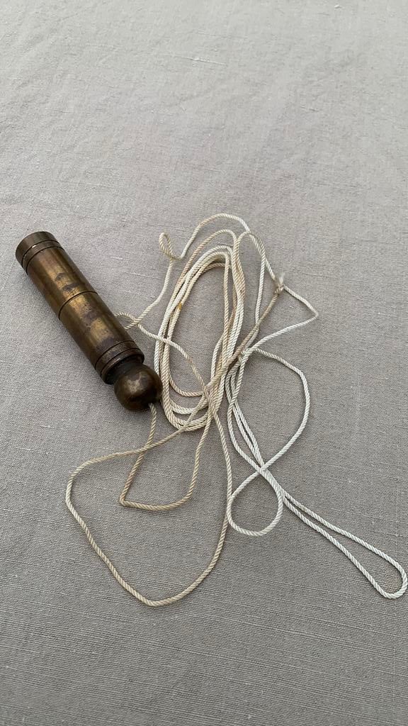 Vintage schietlood, messing/koper, Ophalen of Verzenden