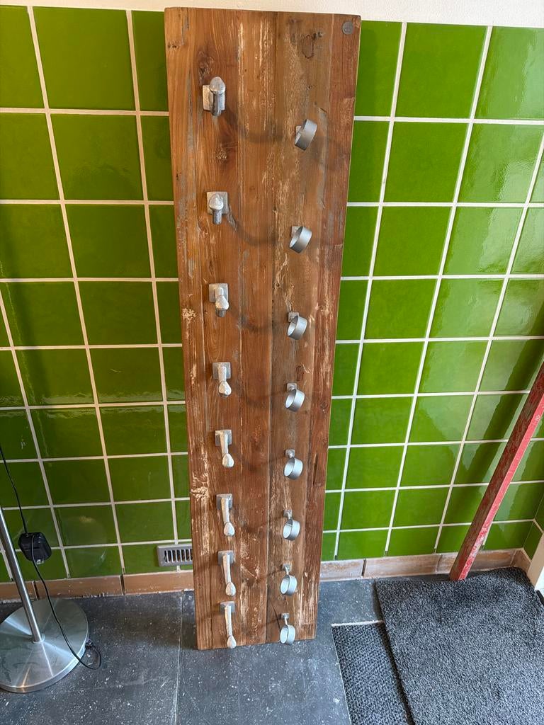 Mooi authentiek houten wijnrek, Ophalen, Gebruikt, 15 tot 25 flessen, 75 cm of meer