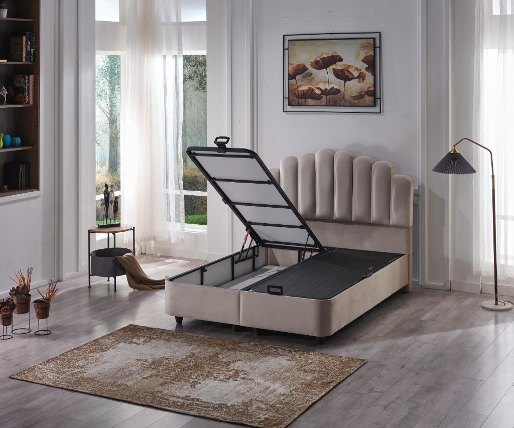 Boxspring Piramit 2 persoons 160 x 200, Ophalen, Zouavenstraat 6 Den bosch (let op geen bezoek adres), 200 cm, 160 cm