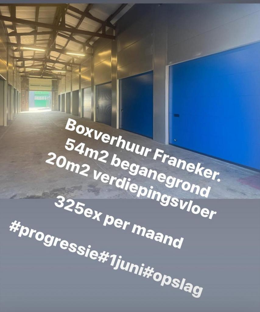 Opslagboxen Franeker 54m2!  Incl verdiepingsvloer 30m2