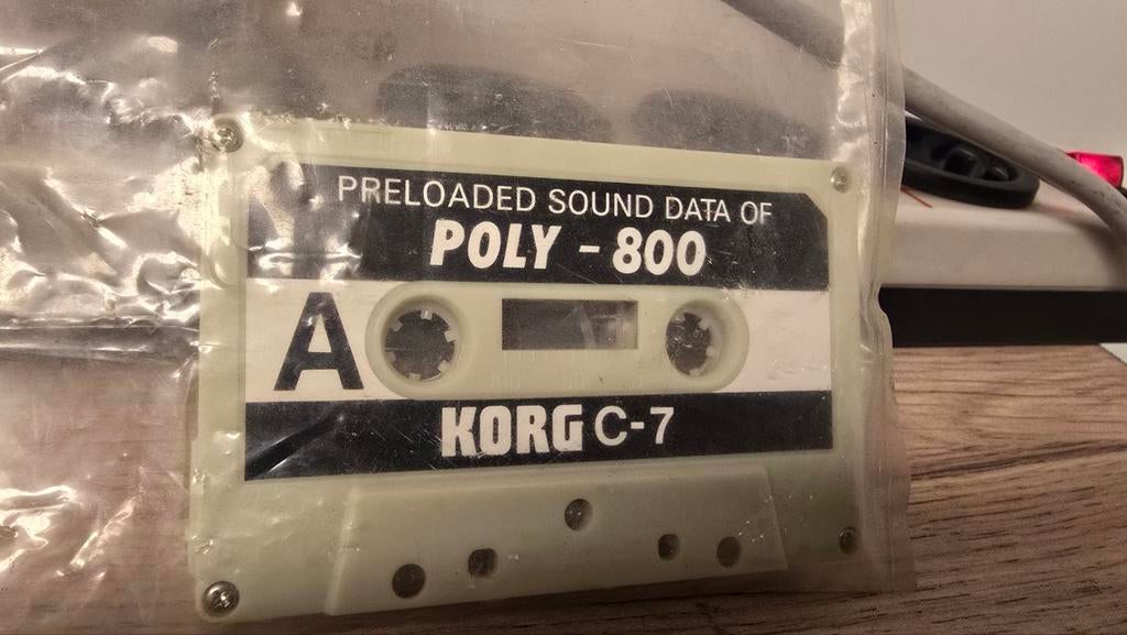 Korg Poly 800 Sound Data Cassette - Vintage, Ophalen of Verzenden, Gebruikt