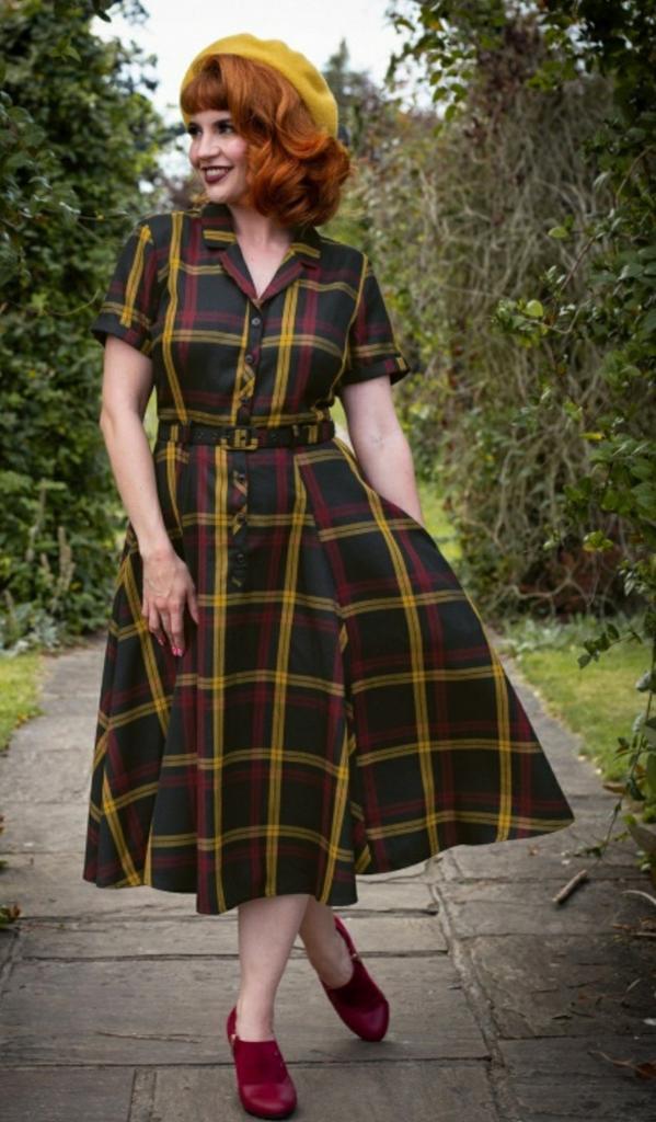 Prachtige Collectif Caterina dress/ jurk mt L, Kleding | Dames, Collectif, Maat 42/44 (L), Ophalen of Verzenden, Zo goed als nieuw