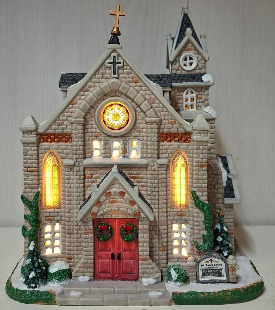 Lemax St. Luke's Church., Diversen, Kerst, Ophalen of Verzenden