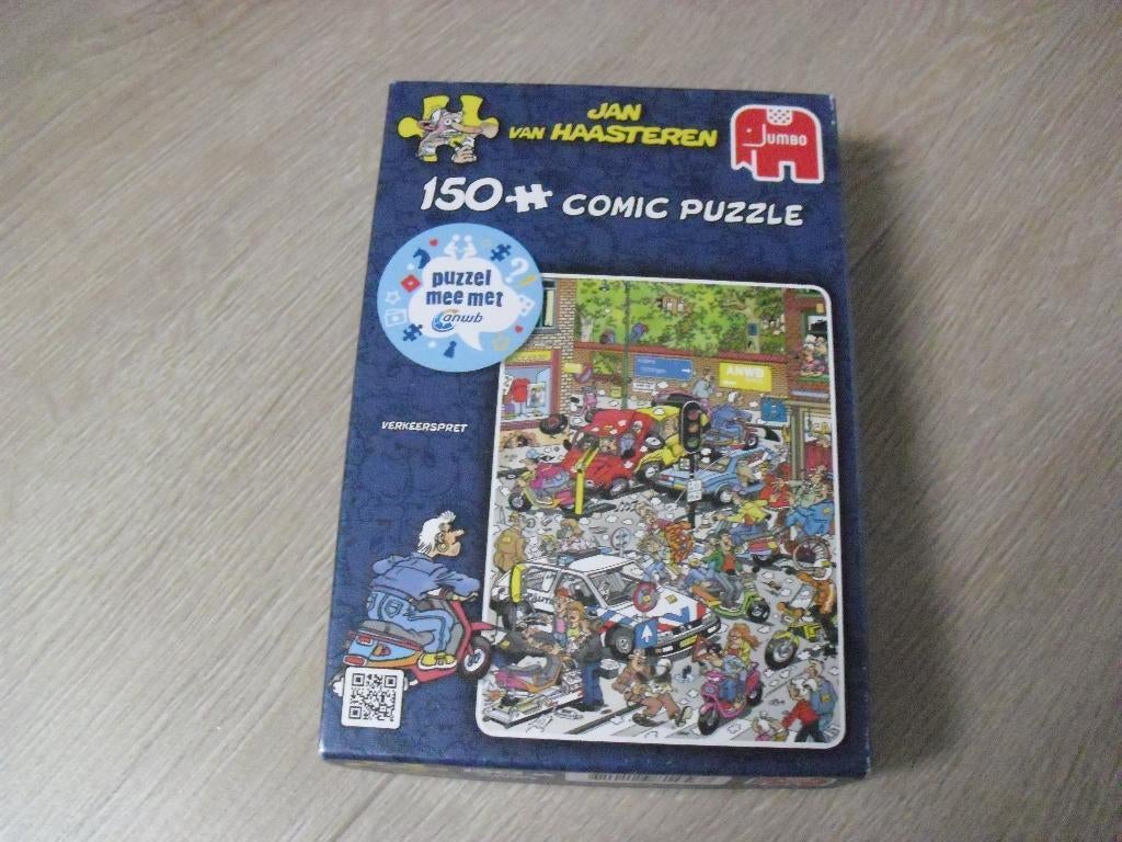 Jan van Haasteren puzzel Verkeerspret ANWB 150 st, Ophalen of Verzenden, Minder dan 500 stukjes, Gebruikt, Legpuzzel